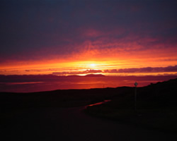 Sunset over skye