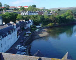 The town of Portree on Skye