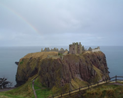 Dunnotar castle as featured in Hamlet