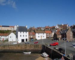 Crail Harbour on the east neuk