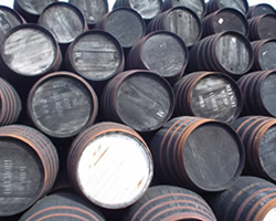 Casks at the Glen Nevis Distillery